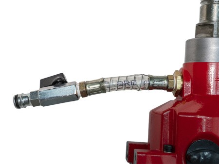 Двигатель для алмазнгого бурения VOLL INDUSTRIAL VDM 22Н, кран-соединение для подачи воды