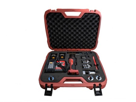 Электрический гидравлический аксиальный пресс V-PexPress EH32-2AKKU - комплект в чемодане